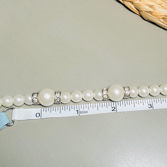 Ann Taylor 32” Long Faux Pearl and Pavé Crystal Necklace - Picture 8 of 8